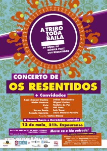 Concierto 30 aniversario de Os Resentidos con mas de 30 artistas invitados (Ourense, 12 de mayo) - theborderlinemusic.com